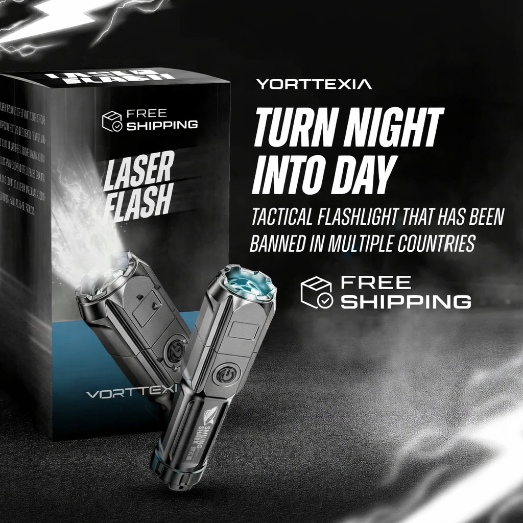 Laser Flash – Ultra-Bright 10,000 Lumen Flashlight